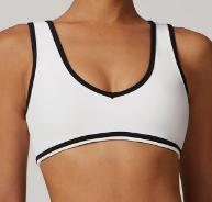 Contrast Trim Scoop Sports Bra