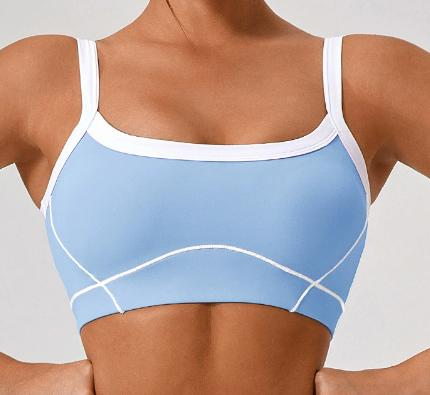 Contrast Trim Sports Bra