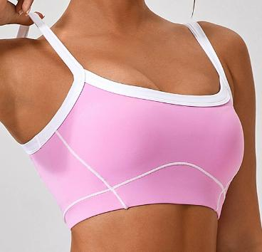 Contrast Trim Sports Bra