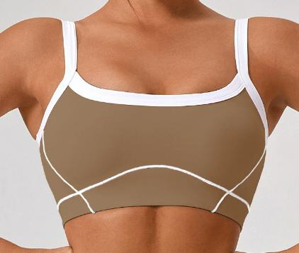 Contrast Trim Sports Bra