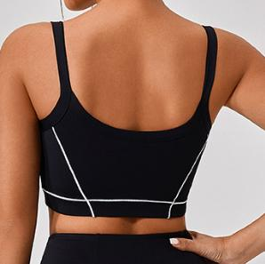 Contrast Trim Sports Bra