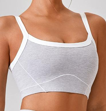 Contrast Trim Sports Bra