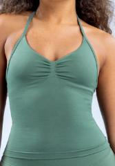Seamless Ruched Halter Tank