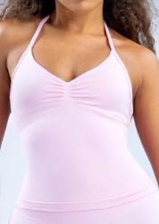 Seamless Ruched Halter Tank