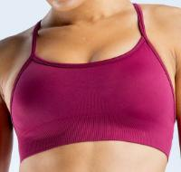 Seamless Cross-Back Sports Bra