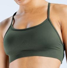 Seamless Cross-Back Sports Bra