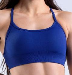 Seamless Cross-Back Sports Bra
