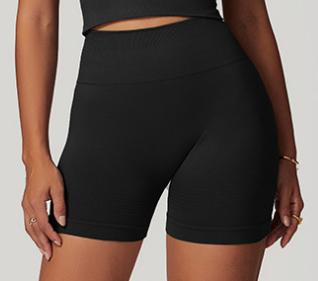 Seamless Ribbed Bike Shorts