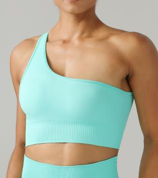 Seamless One-Shoulder Sports Bra