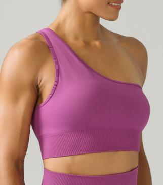 Seamless One-Shoulder Sports Bra