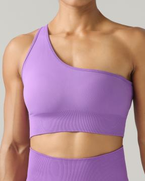 Seamless One-Shoulder Sports Bra