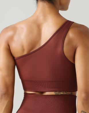 Seamless One-Shoulder Sports Bra