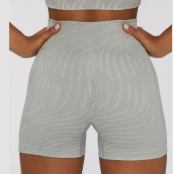 Seamless Wave-Print Biker Shorts
