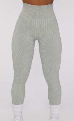 Seamless Wave-Print Legging