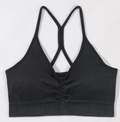 Seamless Ribbed Racerback Sports Bra