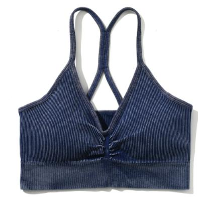 Seamless Ribbed Racerback Sports Bra