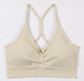 Seamless Ribbed Racerback Sports Bra