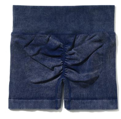 Seamless Ribbed Scrunch Biker Shorts