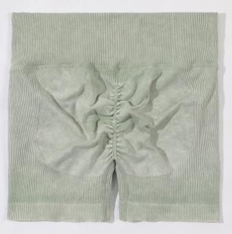 Seamless Ribbed Scrunch Biker Shorts