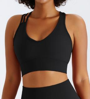 Seamless Triple-Strap Sports Bra