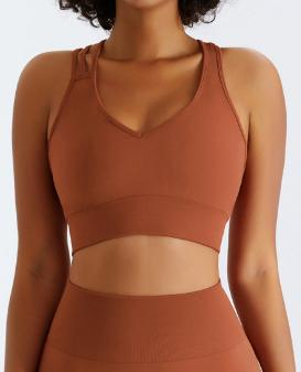Seamless Triple-Strap Sports Bra