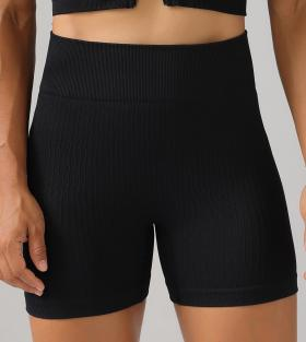 Seamless Ribbed Bike Shorts