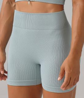 Seamless Ribbed Bike Shorts