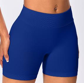 Seamless Ribbed Waist Bike Shorts