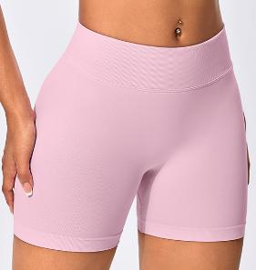 Seamless Ribbed Waist Bike Shorts
