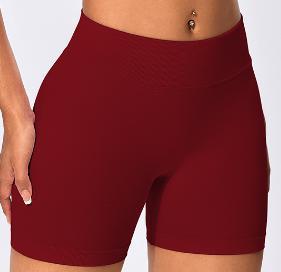 Seamless Ribbed Waist Bike Shorts