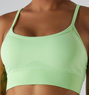 Seamless Spaghetti Strap Sports Bra