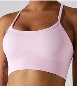 Seamless Spaghetti Strap Sports Bra
