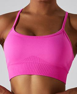 Seamless Spaghetti Strap Sports Bra