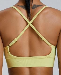 Seamless Spaghetti Strap Sports Bra