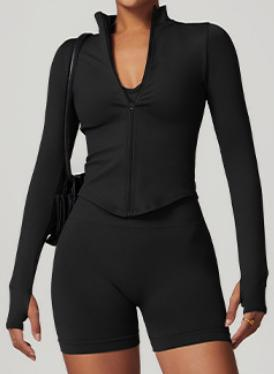 Seamless Ribbed Zip Jacket