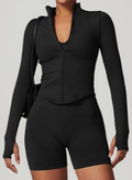 Seamless Ribbed Zip Jacket