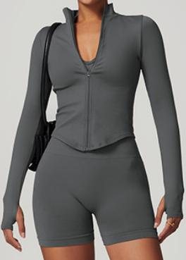 Seamless Ribbed Zip Jacket
