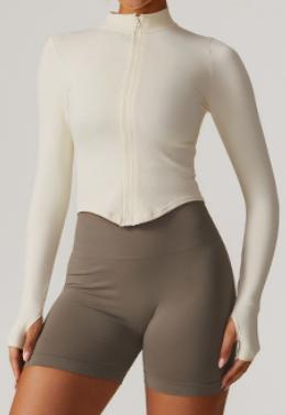 Seamless Ribbed Zip Jacket