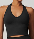 Seamless Halter Crop Top