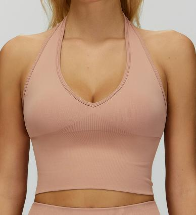 Seamless Halter Crop Top