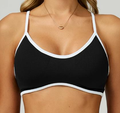 Seamless Contrast Trim Sports Bra