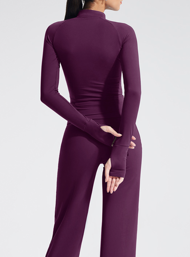 Sculpt Zip Training Jacket - Plum