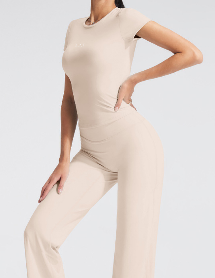 Essential Fitted Tee - Nude